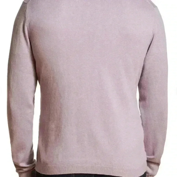 Weatherproof Vintage Mens Cotton Cashmere Plum Colored VNeck Sweater Size Large. - Picture 3 of 10